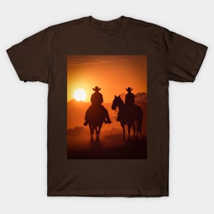 Cowboys at sunset T-Shirt